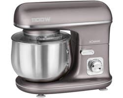 Kneedmachine 1100W met 5L RVS Kom - Krachtige Keukenmachine voor Deeg en Beslag