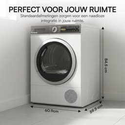 Fram Warmtepompdroger - 8 KG - Wasdroger - 15 Programma's - LED display - Wit — thumbnail 11