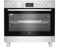 Beko BGM 30203 EX, Vrijstaand fornuis, Roestvrijstaal, Draaiknop, Touch, Roestvrijstaal, LED, Emaille — afbeelding 1