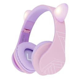 PowerLocus P2 Kids kinder- hoofdtelefoon lila/roze met oren — thumbnail 1