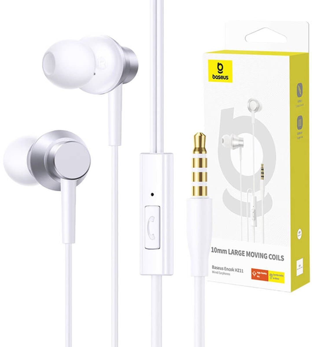 Baseus Encok Hz11Z Bedrade Hoofdtelefoon Voor Iphone 12 13 14 Comfort — afbeelding 1