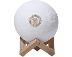 Equantu Quran Smart Touch Moon Smart table lamp Wit Bluetooth - Koran speaker - Koran lamp - Quran speaker - Quran lamp