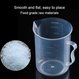250ml Food Grade PP kunststof kolf digitale metende kop cilinder schaal maatregel glas Lab laboratorium Tools(Transparent) — thumbnail 2