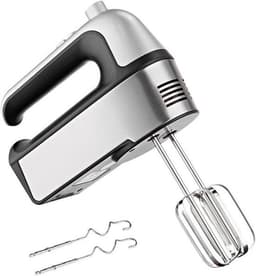 Staande mixer - Keukenmixer deeg - Taarten bakken - Vijf snelheden - 10x10x10 mm - Zilver — thumbnail 1