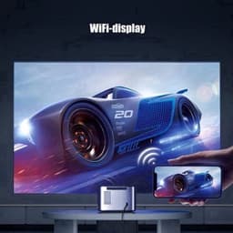 Byintek - X25 - Beamer - Projector Beamer - Mini Meamer - 1920x1080dpi - Automatische focus - met WiFi - 900 ANSI lumens - 101W - Zwart — thumbnail 4