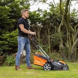 Draadloze Grasmaaier – Accumaaier – Elektrische Grasmaaier – Gazonmaaier – Accugrasmaaier – Borstelloze Motor – 40V Lithium-Ion Accu Met Snellader – Maaibreedte 37 cm — thumbnail 3