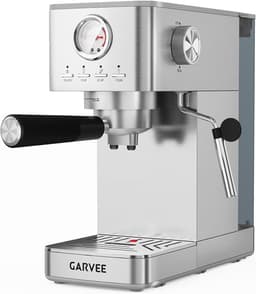 Portafilter Espressomachine - Zilver - 15 Bar Pomp - 1300W - Met Stoompijpje - Voor Thuis en Kantoor — thumbnail 1