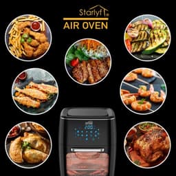 Air Oven friteuse (zonder mand), 1700 W, Air Cycling-technologie, 10 programma's, luchtfriteuse 65-200 °C, touch-ledpaneel, gemakkelijk te reinigen — thumbnail 3