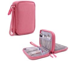 Draagbare Hard Drive Opbergtas voor Twee 2.5 Inch Harde Schijven