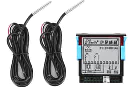 AC 220 V 5A universele digitale temperatuurverschilregelaar differentiaalregelaar dimmer thermostaat snelheidsregelaar met sensorsonde voor zonneboiler — thumbnail 1
