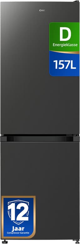 CHiQ CBM162DGD - Koel-vriescombinatie - 157 Liter - Klasse D - Praktische indeling - Elektronische Bediening - 12 jaar garantie op compressor — thumbnail 1