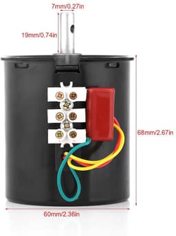 220V Synchronous Gear Motor met Torque Controle en Diverse Snelheden — thumbnail 2
