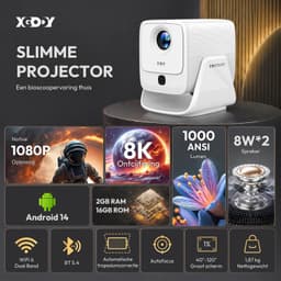 XGODY Beamer - FHD 1080P - 1000 ANSI Lumen - Autofocus & Auto Keystone — thumbnail 3