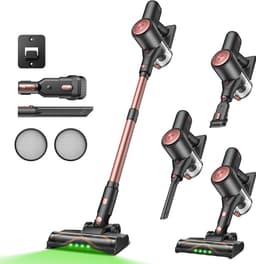 Vactidy V10 Pro draadloze steelstofzuiger, 45000Pa zuigkracht, 550W motor, tot 45 min looptijd, uitneembare 2200mAh batterij, 5-traps filtratie, 500ml stofbak, LED-display, groenlicht stofdetectie — thumbnail 4
