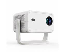 Atlasyx beamer - Mini projector - Smart projector - Film projector - Draagbare projector - 360° Correctie - 29 x 18 x 20 cm - Wit