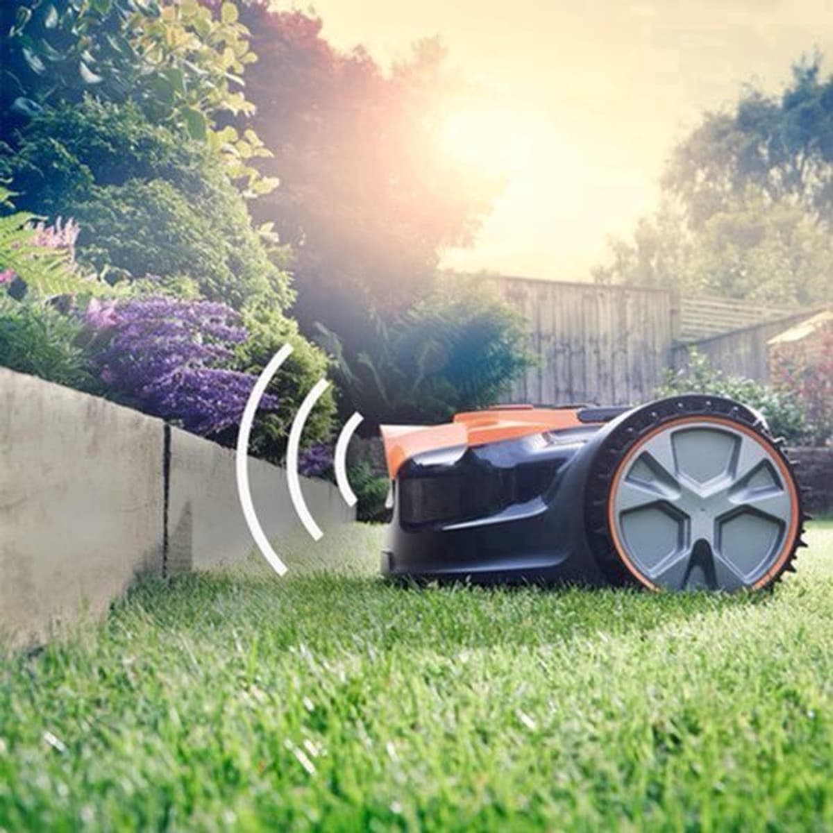 Robotmaaier – Grasmaaier – Automatische Grasmaaier – Snoerloze Maaier – Tuinrobot – Compact Model Voor 80 m² – Li-ion Accu 2 Ah & Obstakeldetectie Met Camera — afbeelding 1
