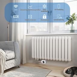 TRV801W Thermostaatkoppen, 3 stuks, wifi, thermostaat, compatibel met en,, programmeerbaar, thermostaat, geen gateway nodig — thumbnail 2