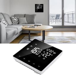AC230V 50/60Hz Smart Thermostaat 5 ~ 90 ℃ WIFI Intelligente thermostaat LCD Touchscreen Water vloerverwarming thermostaat voor (witte achtergrond witte knop 3A) — thumbnail 5