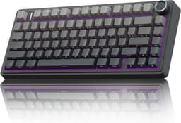 AULA F75 Pro - Draadloze Gaming Toetsenbord - Mechanisch - Zij Bedrukte toetsen - Gasket - Hot Swap - Tri mode - QWERTY Toetsenborden- 80 Keys - Zeerif zwart — thumbnail 1