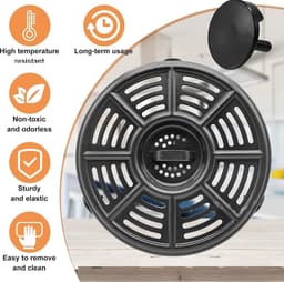 Air Fryer Silico Bumpers Geschikt voor AF100 AF161 Air Fryer Crisper Plate, 8 Stuks Air Fryer Vervangende Rubberen Tips Air Fryer Vervangende Onderdelen — thumbnail 4