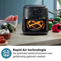 Philips 2000 Series Airfryer - NA220/00 - Kijkvenster - RapidAir - 4.2L - Tot 4 Personen - Zwart — thumbnail 12