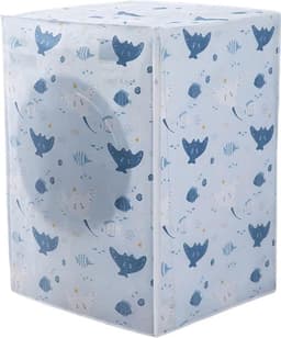 IBBO Shop - Wasmachine hoes - Wasmachine hoover - Wasmachine beschermer - Wasmachine overtrek - Waterdichte bescherming - Wasdroger beschermhoes - Hoes Cactus - tot 9 Kg - 63 x 62 x 85 cm - licht blauw — thumbnail 1