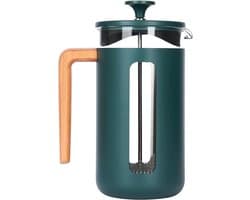 Roestvrij Staal Cafetière 8 kopjes Franse Pers Groen Geschenkdoos van La Cafetière - Koffiezetapparaat