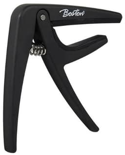 Capo - Boston BC-85-BK - Veermechanisme - Western en elektrische gitaar - Zwart — thumbnail 1