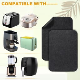 Hittebestendige mat voor Airfryer - Bescherming Frituurpan - 4 Stuks - aanrechtbladbeschermers - koffiezetapparaatmat - Ovenbeschermingsmat - 43*30CM - Vilt — thumbnail 5