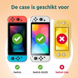 George Napoli Case geschikt voor Nintendo Switch - Met opbergvak voor 20 games - Hoes geschikt voor Nintendo Switch - Accessoires geschikt voor Nintendo Switch - Zwart — thumbnail 5