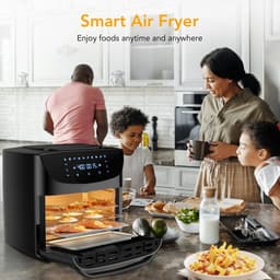 Airfryer - 18L – Heteluchtfriteuse - 10-in-1 Digitale Convectie Oven – 1800W - Airfryer en Toaster Combinatie – Groot Formaat - met LED Scherm - Meerdere Rekniveau's — thumbnail 4