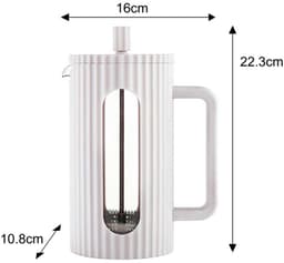 ZUIGER KOFFIE-/THEEZETAPPARAAT 1000 ml KLAUSBERG KB-7753 WIT — thumbnail 4