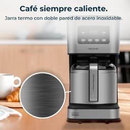 Cecotec Tropfkaffeemaschine Coffee 66 Drop & Thermo Time, 950 W, 1,2 L, 10 Tassen, LCD-Display, 24-Stunden-Timer, Tropf-Stopp-System, Überhitzungsschutz, 6 Schalter — thumbnail 4