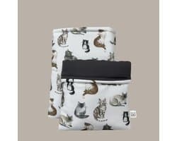 Story Sleeve - Book Sleeve / E-reader Sleeve Catlover - 27 x 23 cm - Ook geschikt voor E-reader - Boekenhoes - Boekbeschermer - Boekhoes - Booksleeve - Voor boek