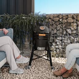 Patton Premium Kamado 15" met Verrijdbaar Onderstel - Medium - Ø33,5 cm - Zwart — thumbnail 5