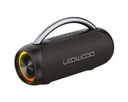 Ledwood XTREME200 Bluetooth speaker - partyspeaker met lichteffecten - IPX6 waterbestendig - bluetooth - TWS - zwart