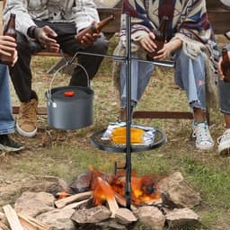 Roterende Grill - BBQ Grillwagen accesoires - Dubbellaags Kookrooster Grillrek 6 kg - Grill rooster — thumbnail 4