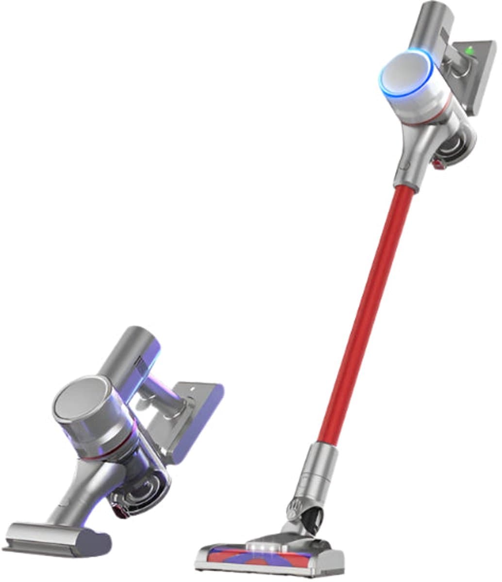 Steelstofzuiger Draadloos - Steelstofzuiger - Stofzuiger - Steelstofzuiger Snoerloos - Magnetische oplaadpoort - Rood - Krachtige Zuigkracht - 19500Pa - RGB Ring Light — afbeelding 1