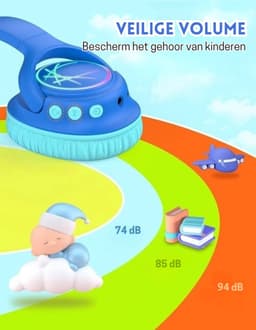 StayPowered Koptelefoon voor Kinderen - de Ultieme Kinderhoofdtelefoon met 43 Uur Speeltijd en Veilige Volumebegrenzing - Ingebouwde Verlichting - Opvouwbaar Ontwerp - USB C - Bedraad/Bluetooth - Donkerblauw - Levering Sneller dan Aangegeven! — thumbnail 3