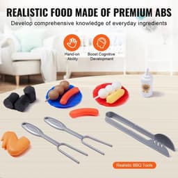 Collox Speelgoed Barbecue Grill voor kinderen - Kinder Barbecue - Met licht, geluid en rook effecten - Keukenspeelgoed - Inclusief accessoires — thumbnail 2