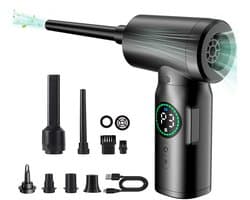 Geschikt voor 100000 RPM Persluchtblazer, Krachtige Elektrische Stofzuiger, 3 Snelheden 7500 mAh, voor Toetsenbord Muis PC, Auto, Bank, Huis voor PC Huisdieren