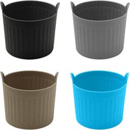 4-pack - Airfryer bakvormpjes - Siliconen bakvormpjes - Easy-Release antiaanbak bakplaten - Grote Airfryer muffinvormpjes - 4 kleuren - Afmeting: 6,6 cm — thumbnail 7