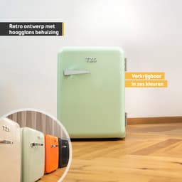 TZS First Austria Mini koelkast - Minibar - 40 liter - Vrijstaand - Volledig stil 22dB - Retro - Groen — thumbnail 7