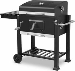 Houtskool barbecue - BBQ - Thuis of camping - Kachel - Voor 5-10 Personen - Op wielen - Outdoor — thumbnail 1