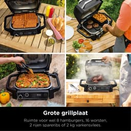Ninja Woodfire - 7-in-1 Elektrische BBQ Grill, Smoker & Airfryer - Tafelmodel Barbecue - Geschikt voor Balkon - OG701EU — thumbnail 9