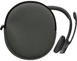 kwmobile hoes geschikt voor Logitech H390 - 21,5 x 16 cm - Beschermhoes voor headset in grijs - Van neopreen