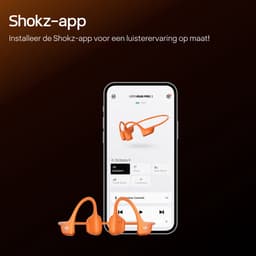 Shokz OpenRun Pro 2 Open-ear Sporthoofdtelefoon - Bone Conduction - IP55 water- en zweetbestendigheid - 12 uur batterij - Oranje — thumbnail 4