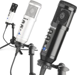 Studio microfoon - Vonyx CM320W USB microfoon met tafelstandaard - Wit — thumbnail 3
