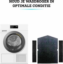 Somstyle Schuim Filter Set Geschikt voor Miele Wasdroger - 3 Stuks - Droger Accessoires - Schuimfilter - Zwart — thumbnail 3