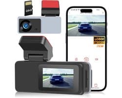 Voorste Auto WiFi Dashcam 2 Inch Scherm 150° Groothoek 1080P 64G SD-kaart Night Vision ADAS Loop Opname